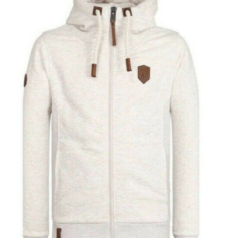 Naketano Zip Hoodie Sweatshirt Oatmeal H11389